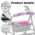 thumbnail image 5 of Jiueut Galaxy Axolotl Medical Products Rollator Walker Seat & Back Cover for Women 2 Piece Walker Seat Covers for Seniors Easy to Install Protective Covers for Walker, 5 of 7
