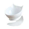 thumbnail image 1 of Fiudx Comedero Lento para Perros, con Protección para La Columna, Material de Policarbonato Transparente, Base Antideslizante, Inclinación para Comer Fácilmente, Multiusos, Fácil de Limpiar, Tamaño 1, 1 of 2