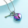 thumbnail image 4 of Cremation Jewelry Urn Necklaces for Ashes Stainless Steel Key with My Heart Urn Pendant Memorial Ash Holder Keepsake Necklace, 4 of 5