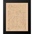 thumbnail image 2 of USGS 20x24 Black Modern Framed Museum Art Print Titled - White Lake New York Quad - USGS 1922, 2 of 5