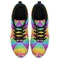 thumbnail image 2 of LGBT Pride Shoes Men Women Fashion Rainbow Sneakers Lightweight Breathable Running Shoes Gift for Gay Lesbian Black Size 4, 2 of 5