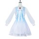 thumbnail image 2 of Peluca de disfraz de Anime Ganyu, falda Ganyu, abrigo con tocado, vestido elegante para mujer, traje de fiesta de carnaval de Halloween, 2 of 4