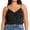 Black-01, variant on Women's Plus Size Lace Trim V-Neck Cami, Flowy Casual Spaghetti Strap Tank Top Sizes L-4X
