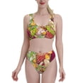 thumbnail image 2 of Picia Bright Mushrooms Women's High Waisted Bikini Scoop Neck Swimsuit Two Pieces Bathing Suit-Small, 2 of 8