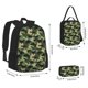 thumbnail image 2 of Disketp Camouflage Dinosaur Mochila Estampada de Gran Capacidad con Lonchera y Estuche, Set de 3 Piezas para Estudiantes, 2 of 7