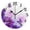 Type 51, variant on Wall Clock 10 Inch Silent Non-Ticking 8 Purple Butterfly Flowers Battery Operated Rustic Retro for Living Room Home Kitchen Bathroom