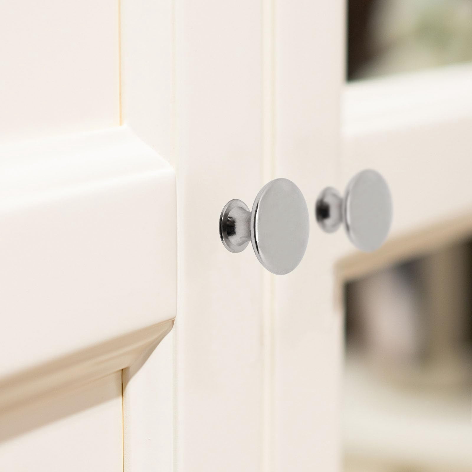 8 Pack Antique Brass Cabinet Knobs, Round Dresser Knobs Kitchen Drawer Knob, Single Hole Cupboard Door Knob Dresser Drawer Pulls Handles