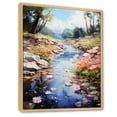 thumbnail image 2 of Designart "The Urban Symphony Of Tranquil Lakes And Rivers" Landscape Lake River Floater Framed Wall Art Prints, 2 of 5
