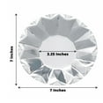 thumbnail image 2 of Balsa Circle 25 Silver Geometric Round 7" Metallic Disposable Salad Paper Plates Tableware, 2 of 8