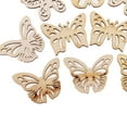 thumbnail image 2 of 20 Pieces Unfinished Wood Cutout Butterfly Shaped Wood Pieces Hollow Carved Wooden Embellishments for Wooden Craft DIY Scrapbooking Decorations, 2 of 7