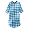 thumbnail image 1 of Men’s Open Back Adaptive Flannel Nightgown for Seniors, 1 of 1
