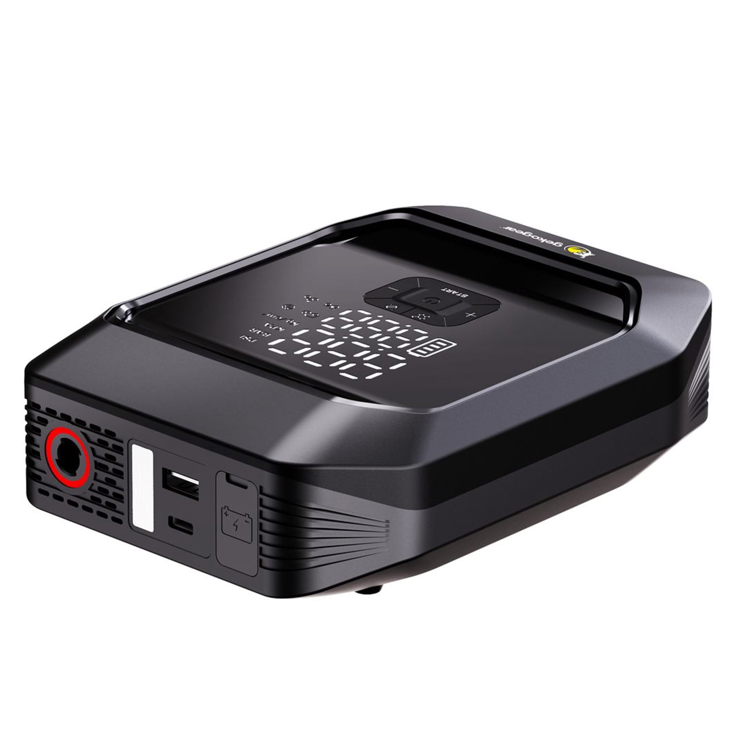 GekoGear AirFlux 300 Portable Air Pump and 1,000-Peak-Amp Jump Starter with Power Bank