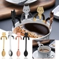 thumbnail image 1 of Yhsdtq,Stainless Steel Stirring Spoon Handle, Coffee Spoon, Ergonomic Design, Durable Material, For Kitchen/Office, Portable Utensil, Modern Kitchenware, Stainless Steel Construction, 1 of 9