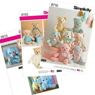 Simplicity 9569 Plush Memory Teddy Bear Sewing Pattern ~ Learn-to-Sew