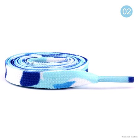 

1 Pair New Gradient Color Flat Shoe Laces 80/120Cm Women Girls Sneaker Shoelaces