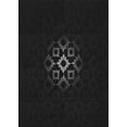 thumbnail image 1 of Ahgly Company Indoor Rectangle Patterned Black Novelty Area Rugs, 5' x 7', 1 of 6