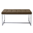 thumbnail image 4 of CorLiving Huntington Wide Chrome Base Rectangular Fabric Bench, 4 of 5
