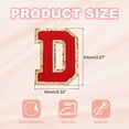 thumbnail image 2 of Chenille Sew on Letter Patch, Self Adhesive Patches Letter-D, 2 of 6