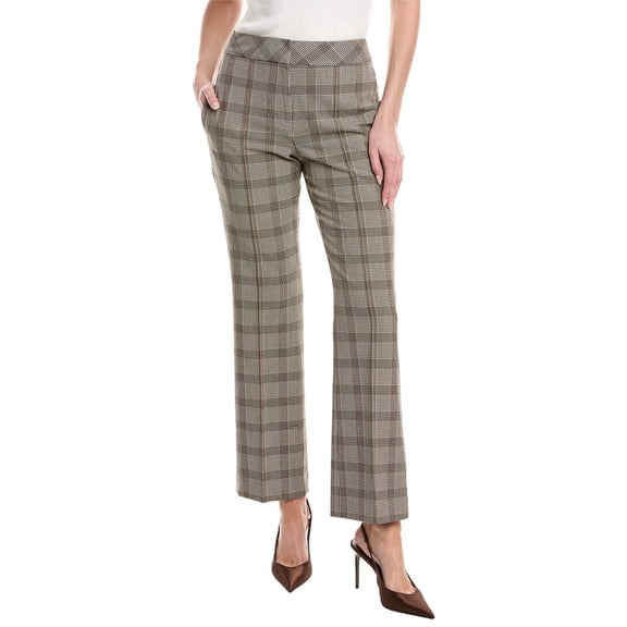 Elie Tahari womens Slight Flare Full Length Trouser, 16, Blue