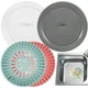 thumbnail image 1 of Kit de tapones para fregadero, 4 Uds., tapones para bañera, recogedores de pelo, tapones de drenaje planos para fregadero, 1 of 6