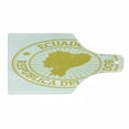 thumbnail image 1 of Ecuador Cutting Board, Republica Del Ecuador Lettering Political Map Retro Sunrays Stamp, Decorative Tempered Glass Cutting and Serving Board, in 3 Sizes, by Ambesonne, 1 of 2