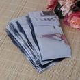 thumbnail image 4 of 50 Pcs 8.5x14cm Silver Aluminum Foil Mylar Recloeable Bag Front Clear Leak Proof, 4 of 9