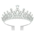 thumbnail image 2 of Yoyauz Women's Gemstone Crowns and Crowns, Crystal Queen Crowns, Silver Wedding Crowns for Bridals, Metal Birthday Barmitzor Tiaras, 2 of 6