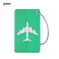 thumbnail image 1 of Reusable Metal Travel Luggage Tags Aluminium Suitcase Labels with Ropes Bag Tag Stainless Steel Loop Name ID Card for Suitcase green, 1 of 6