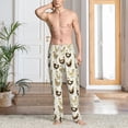 thumbnail image 5 of Uemuo Funny Chicken Pattern Men's Wide Leg Palazzo Lounge Pants with Pockets Light Weight Loose Comfy Casual Pajama Pants-Small, 5 of 9
