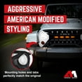 thumbnail image 5 of AMERICAN MODIFIED Grille 07-18 Jeep Wrangler JK w/ Amber LED, White/Black, 5 of 12