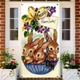 thumbnail image 4 of YWIYIUD 1PC Happy Easter Door Cover Easter Decorations, 71x35 Inch Easter Rabbit Eggs Door Banner Welcome Easter Banner Spring Theme Rabbit Door for Front Door Wall Indoor Outdoor Home Decor, 4 of 7