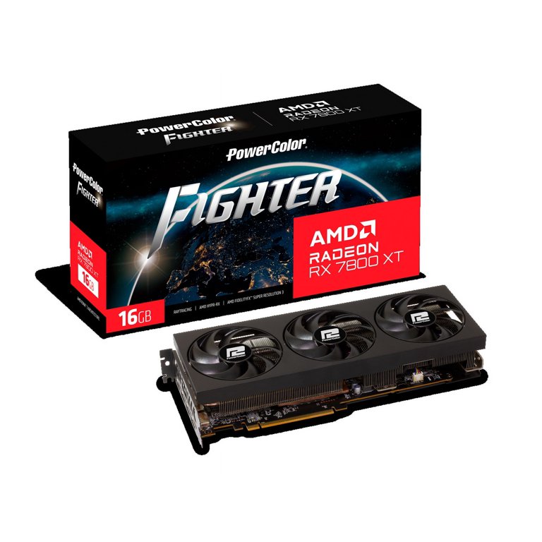 PowerColor Fighter Radeon RX 7800 XT 16GB GDDR6 PCI Express PowerColor Fighter Radeon RX 7800 XT 16GB GDDR6 PCI Express