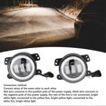 thumbnail image 3 of 7 Inch Motorcycle Led Headlight Heat Dissipation Waterproof 7 Inch Round Head Lamp with Mount for Off Road Vehicle DC9‑30V, 3 of 3