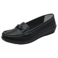 thumbnail image 2 of AUDeals Women Nurse Shoes, Soft Flat Slip On Shoes, Breathable Woven Walking Sneakers with Arch Support and Lightweight Feel (Black, 10), 2 of 8