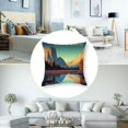 thumbnail image 5 of Awypu Mountains Lake Short Plush Pillowcase Set of 2 for Home Decor High-Quality 20x20in, 5 of 7