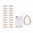 thumbnail image 6 of Morttic 2 Meters 20 LEDs Copper Wire Fairy String 3 * AA B-attery Powered Cell Opertaed with 20 Wooden Photos Pictures Clamp Clip Flexible Bendable Foldable Design Warm White for Home Party Daily, 6 of 6