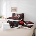 thumbnail image 4 of Manfei Boys Girls Gothic Skeleton Couple Twin Bedding Sets 7-Piece,Chic Vintage Floral Rose Bedding Comforter Set Microfiber,Happy Valentine'S Day Breathable Sheet Sets,Luxury Bedroom Decor, 4 of 6