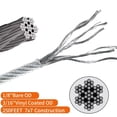 thumbnail image 3 of Cable aeronáutico recubierto de vinilo de cuerda metálica de 250 pies por 1/8 de pulgada hasta 3/16 de pulgada, 3 of 5