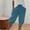 *Blue, variant on Women's Straight Leg Knee Length Shorts,Casual Baggy Bermuda Pants with Pockets Mint Green^,Womens Plus S