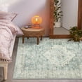 thumbnail image 6 of Lahome 5x7 Farmhouse Washable Rug Indoor, Non Slip Rugs for Livng Room, Soft Ultra Thin Green Bedroom Rug Throw Carpet for Nursery Playroom, 6 of 8