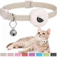 thumbnail image 1 of Collier pour Chat Compatible avec AirTag, Collier Réfléchissant pour Chaton à Dégagement Rapide AirTag Col pour Chat QBP, 1 of 5
