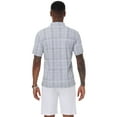 thumbnail image 3 of Weilanxin Men's Golf Polo Shirts Short Sleeve Striped Performance Moisture Wicking Dry Fit Golf Shirts for Men, 3 of 9