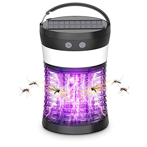 Mosquito Killer Fly Bug Zapper Lantern Lamp Pest Trap Light LED Electric /Solar 