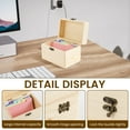 thumbnail image 4 of Index Card Holder Wooden Business Card Organizer Large Capacity Recipe Storage Box with 150 Cards for Desk Home, 4 of 11