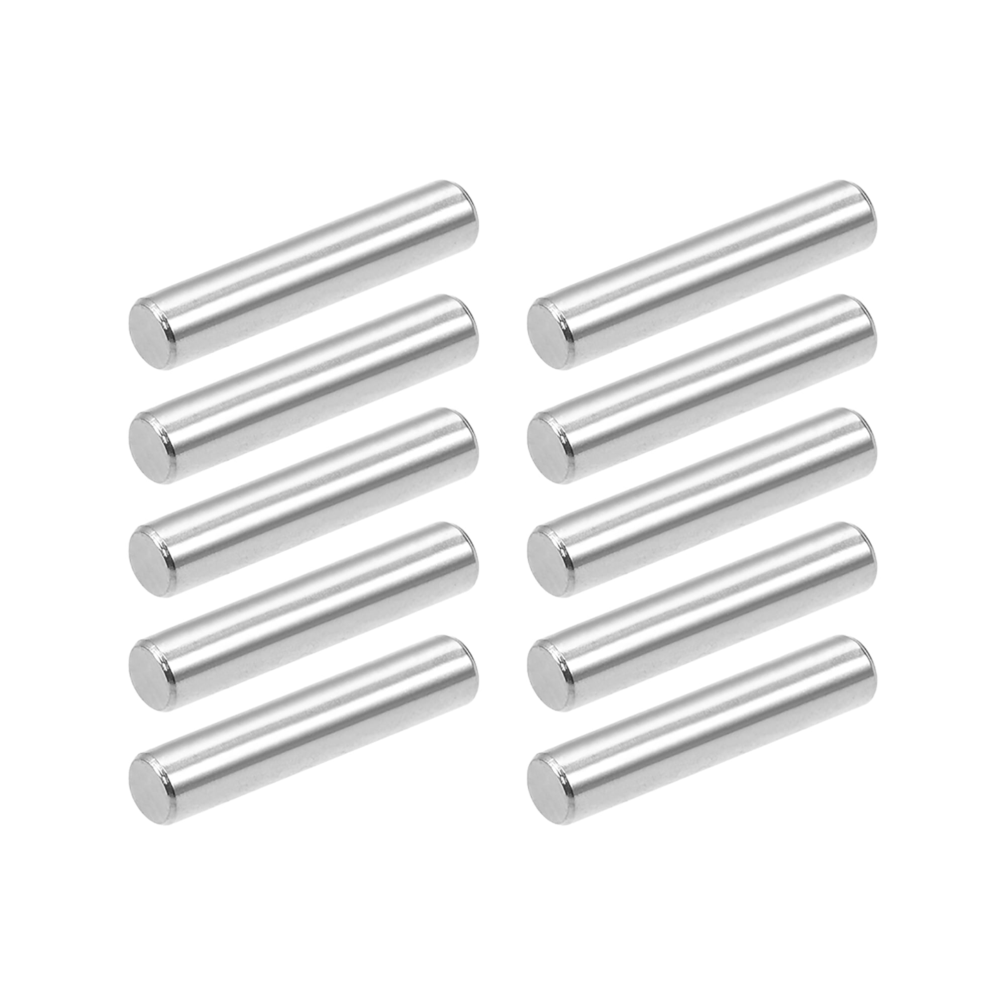 100 Pcs Stainless Steel 3.5mm x 15.8mm Dowel Pins  Silver 