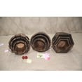 thumbnail image 4 of koolsoo Rustic Hand Held Flower Pot Boxes, vintage Barrel Planter, Wooden Planter, Wood Wavy Top_S, 4 of 7