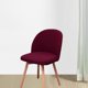 thumbnail image 3 of Cubierta de Poliéster Yotijar para silla de Comedor Sin brazos respaldo semicírculo rojo, 3 of 10