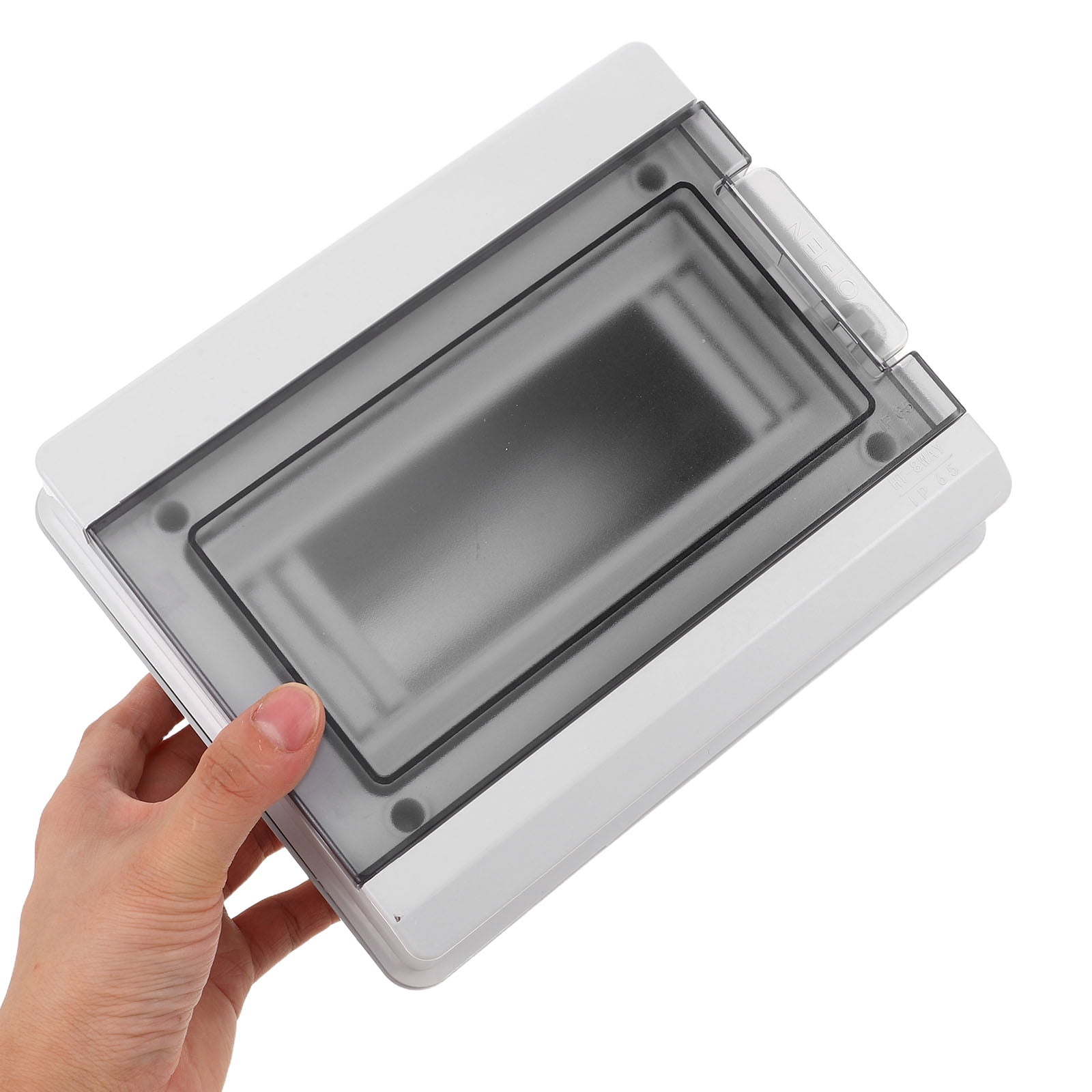 STRANDCHIC Compact Outdoor Electrical Box Weatherproof Plastic Enclosure with Clear Cover