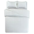 thumbnail image 5 of Legacy Decor 3 PCS Bedspread Quilt Coverlet Reversible Pinsonic Floral Finish All Season Oversized Queen White Color, 5 of 7