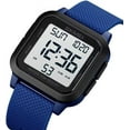 thumbnail image 2 of Squar Women's Men's Digital Watch Big Numbers Dial Multifunction Large Face Waterproof LED Watches, 2 of 8